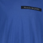 T-Shirts T-shirt à logo bande Alexander McQueen Blau Homme