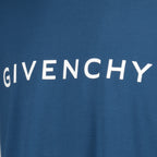 T shirt bleu à logo