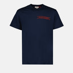 Tシャツ ロゴTシャツ Alexander McQueen 青 男