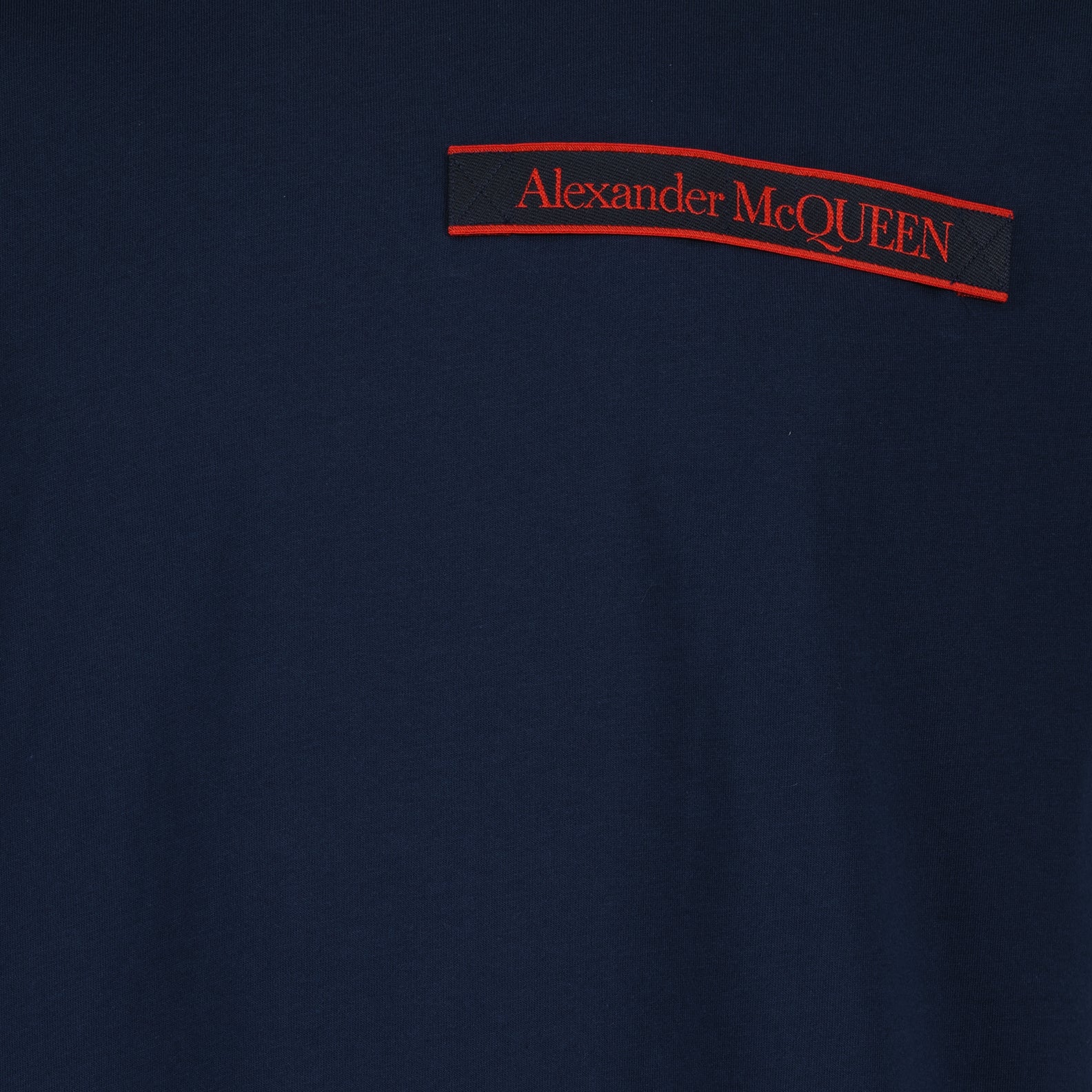 Tシャツ ロゴTシャツ Alexander McQueen 青 男