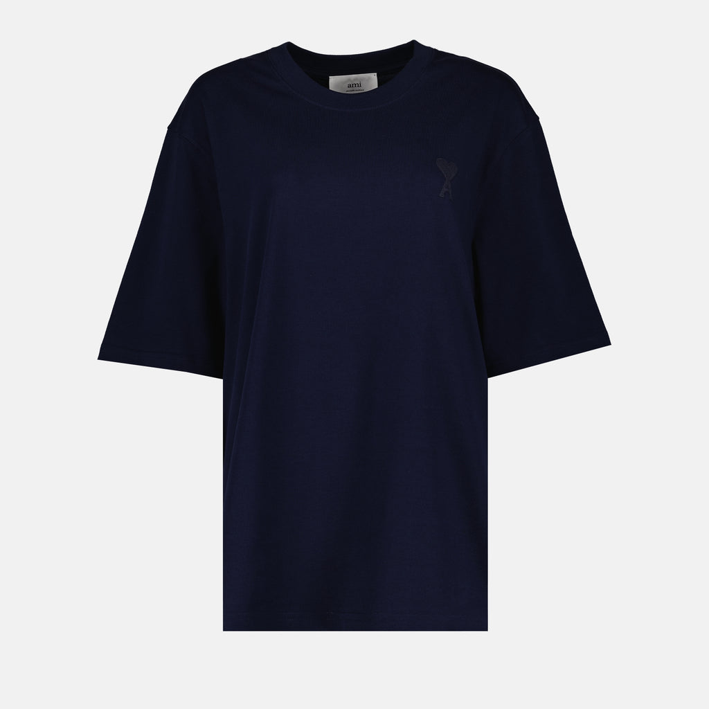Camisetas T-shirt Ami de Coeur Ami PARIS Azul Unisexo