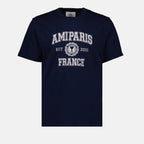 T-shirt T-shirt Ami Paris France Ami PARIS Blu Homme
