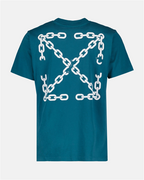 T-shirt T-shirt Arrow bricks Off-White Blu Homme