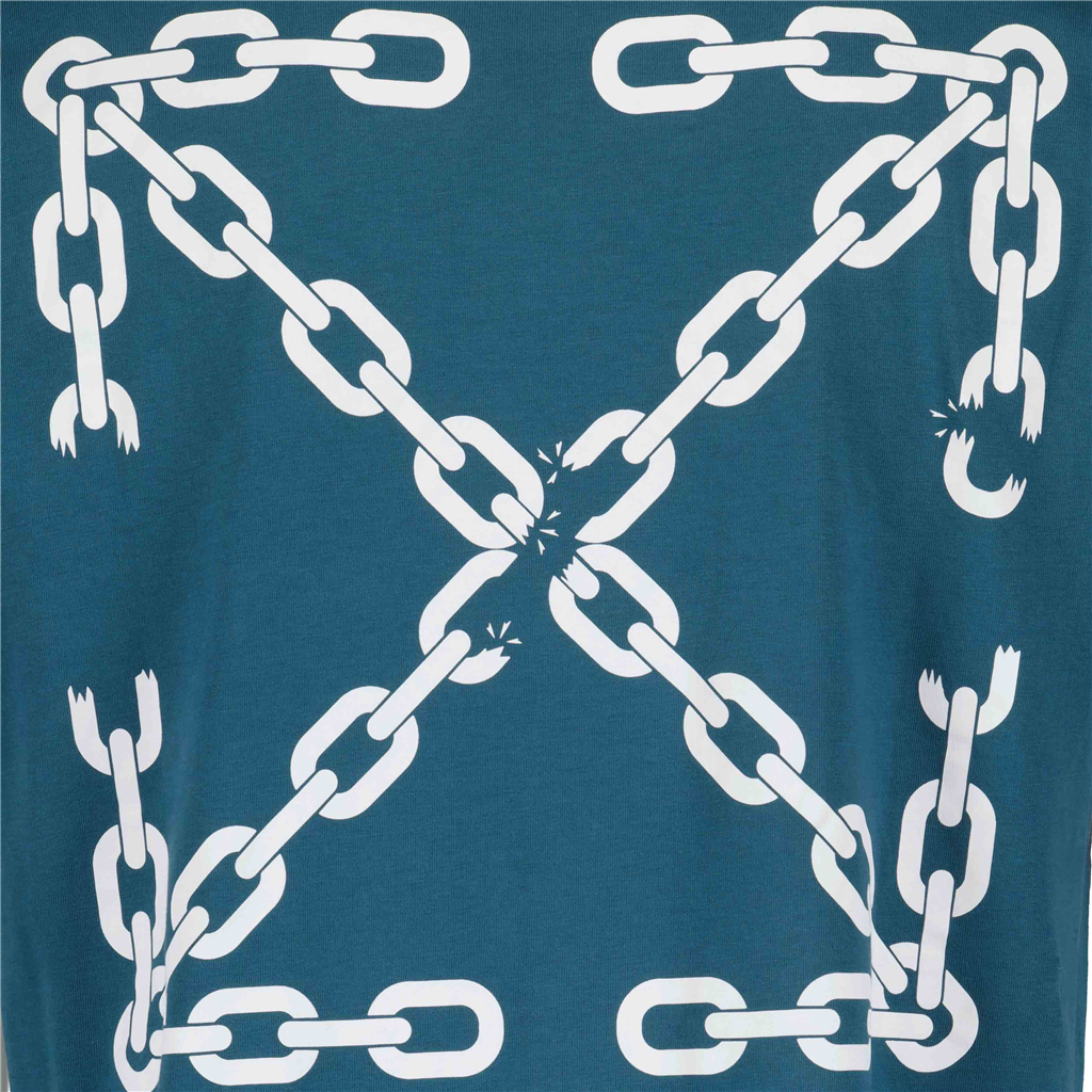 T-shirt T-shirt Arrow bricks Off-White Blu Homme