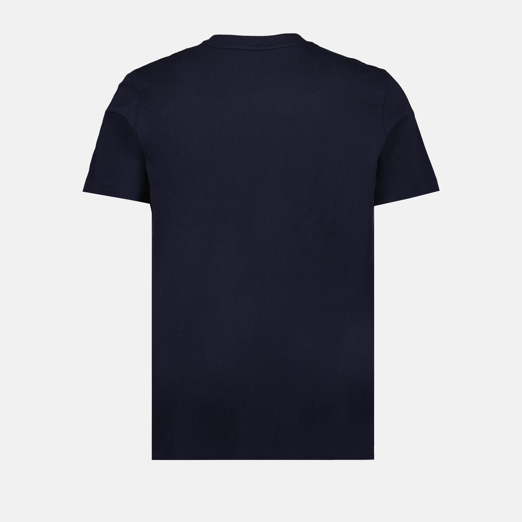 T-shirt T-shirt logo signature Moncler Blu Homme