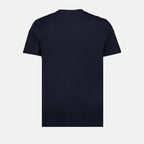 T-shirt T-shirt logo signature Moncler Blu Homme