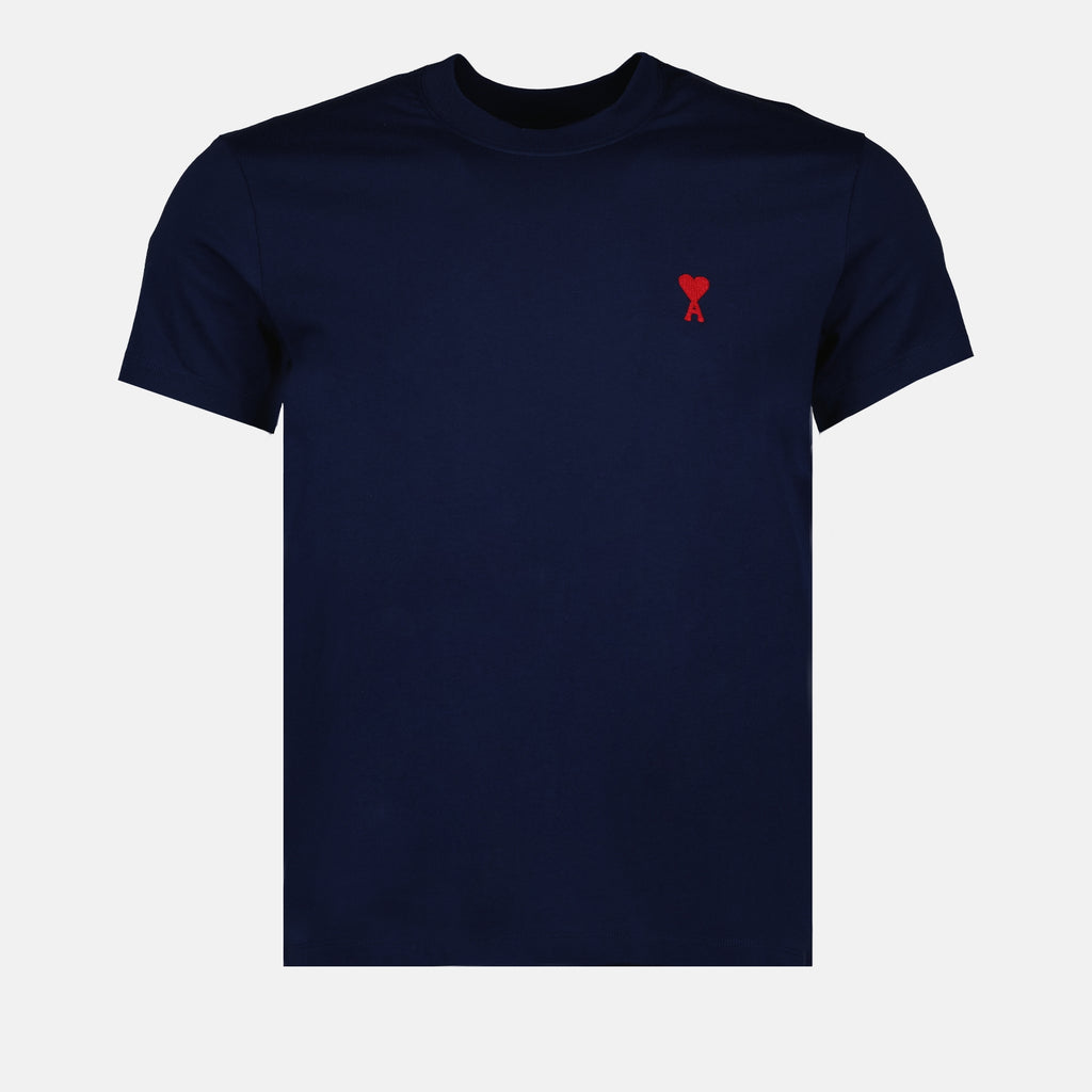 Camisetas T-shirt Ami de Coeur Ami PARIS Azul Unissex