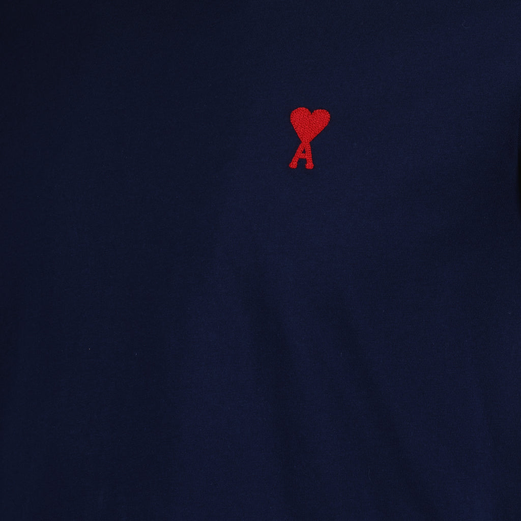 Camisetas T-shirt Ami de Coeur Ami PARIS Azul Unissex