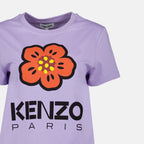 Tシャツ ボケフラワーTシャツ Kenzo 紫 女性