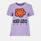 Tシャツ ボケフラワーTシャツ Kenzo 紫 女性