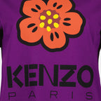 Tシャツ ボケフラワーTシャツ Kenzo 紫 女性