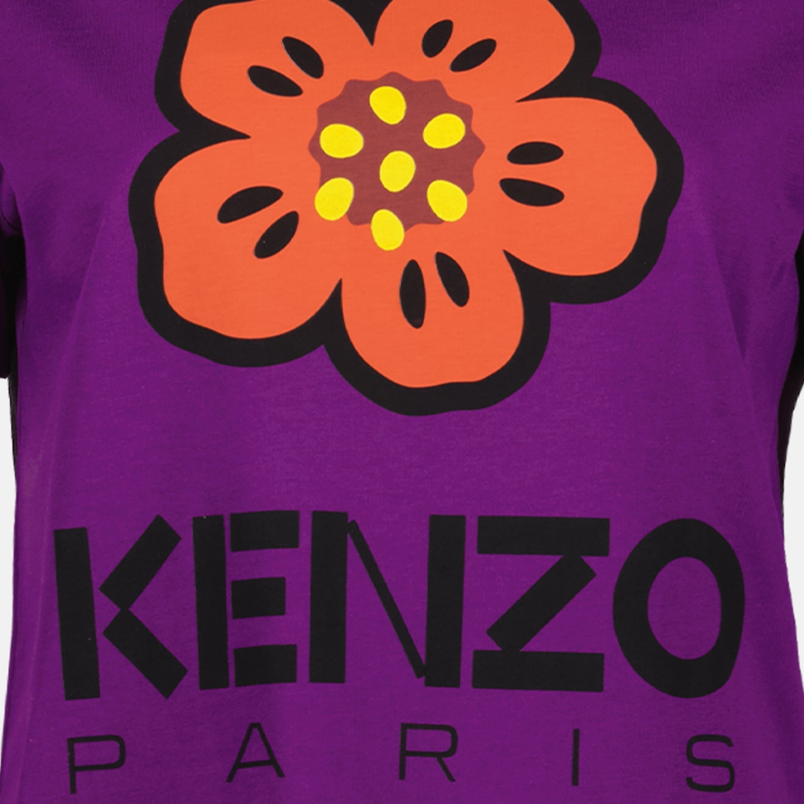 Tシャツ ボケフラワーTシャツ Kenzo 紫 女性
