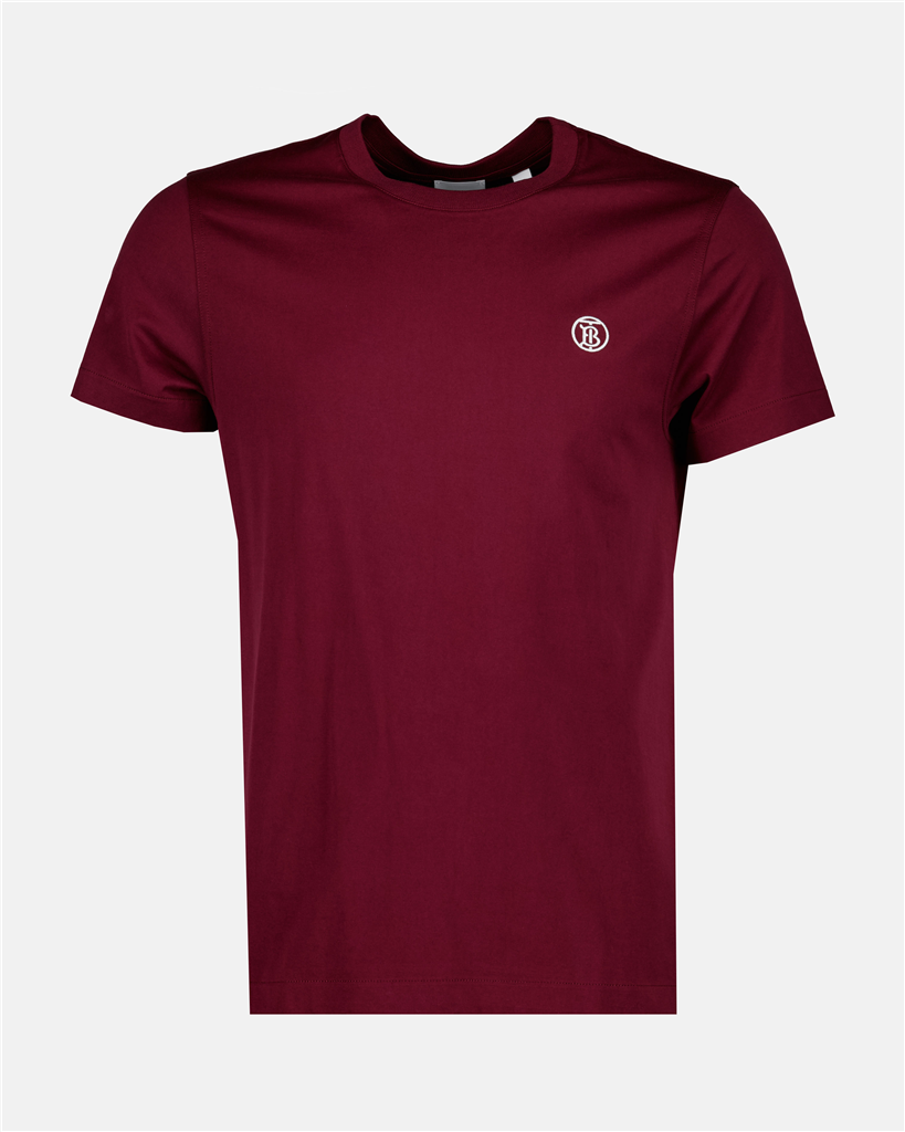 T-Shirts T-shirt Parker à logo Burberry Bordeaux Homme