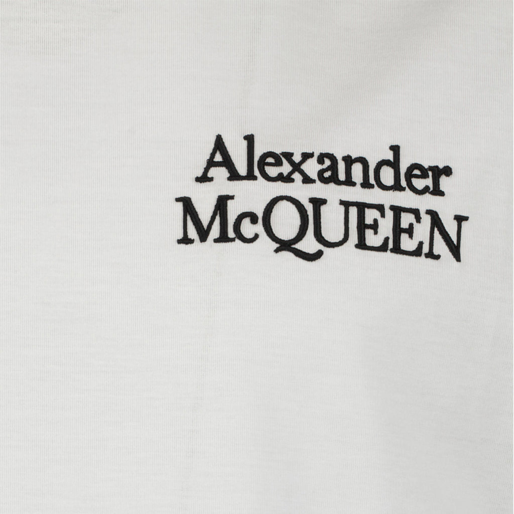 Camisetas T-shirt brodé Alexander McQueen Branco Homme