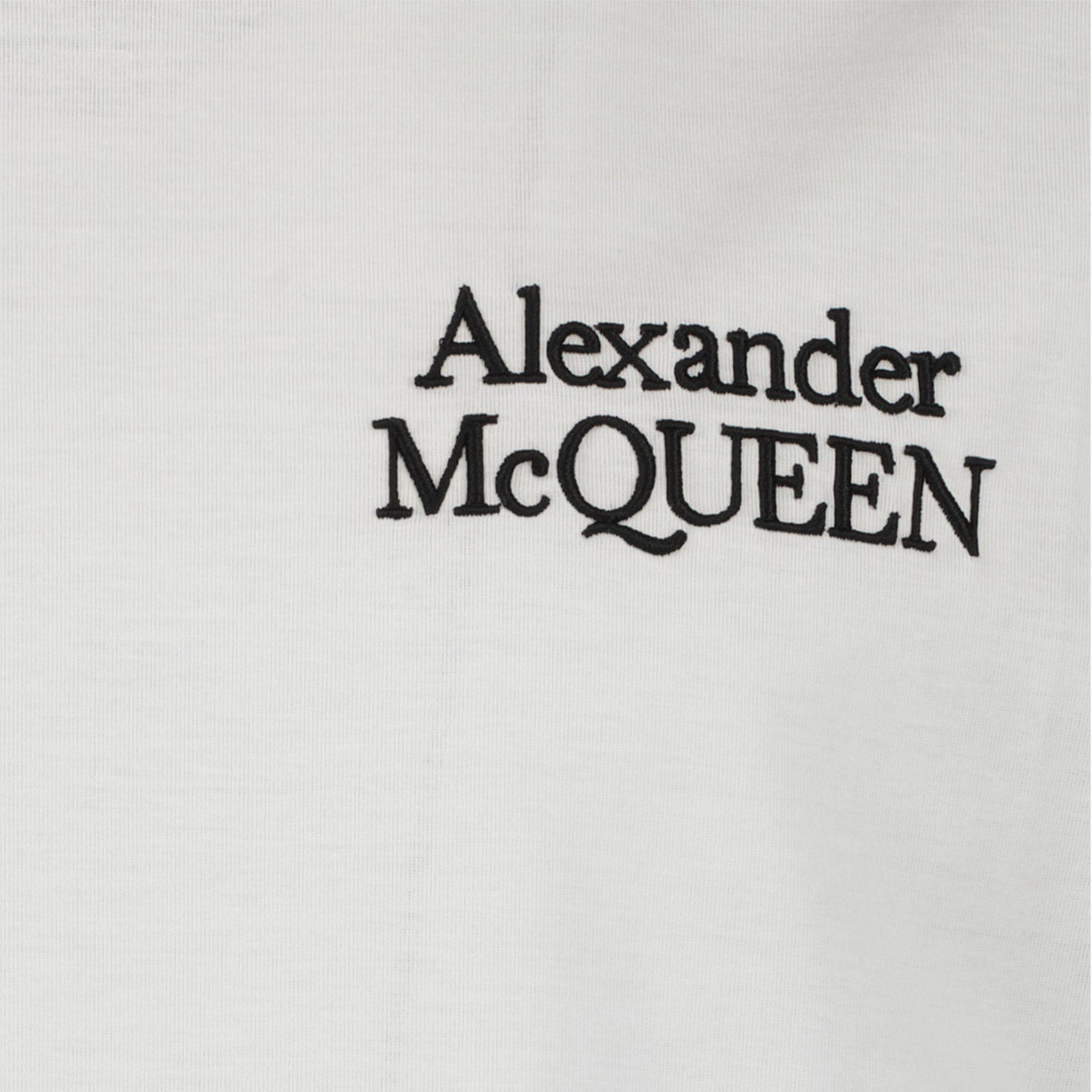 Camisetas T-shirt brodé Alexander McQueen Branco Homme
