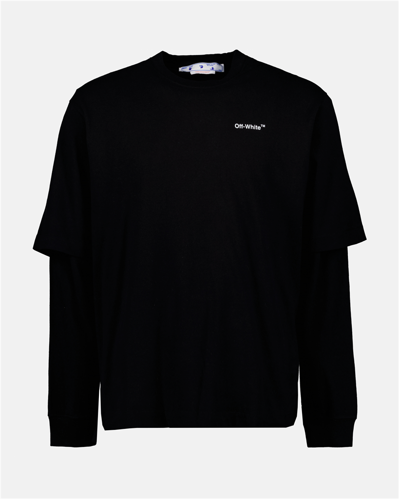 Tシャツ カラヴァッジョ Tシャツ Off-White 黒 男