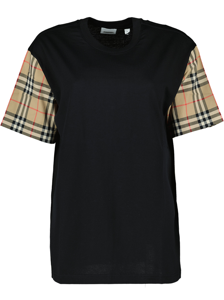 T-Shirts T-shirt Carrick Burberry Schwarz Femme