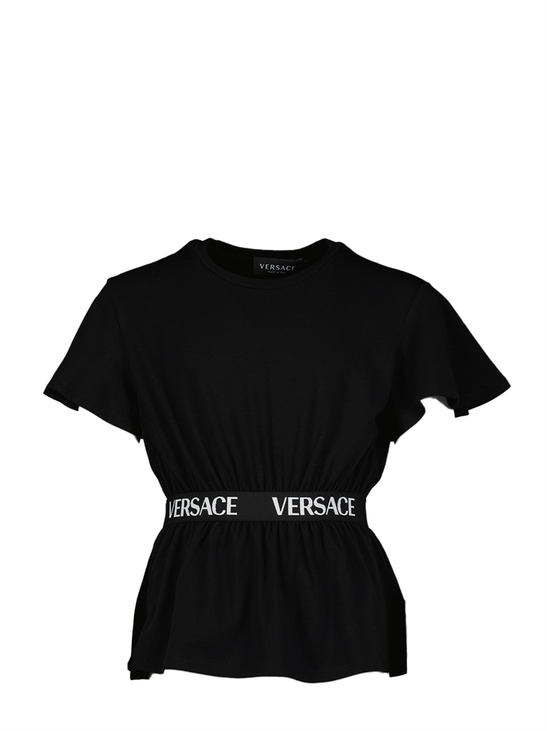 Bekleidung T-shirt ceinturée Versace Schwarz Kinder