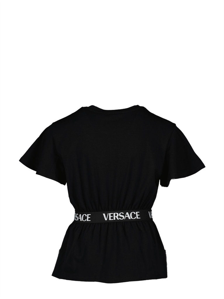 Bekleidung T-shirt ceinturée Versace Schwarz Kinder