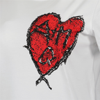 Sweatshirts T-shirt coeur Alexander McQueen Blanc Femme
