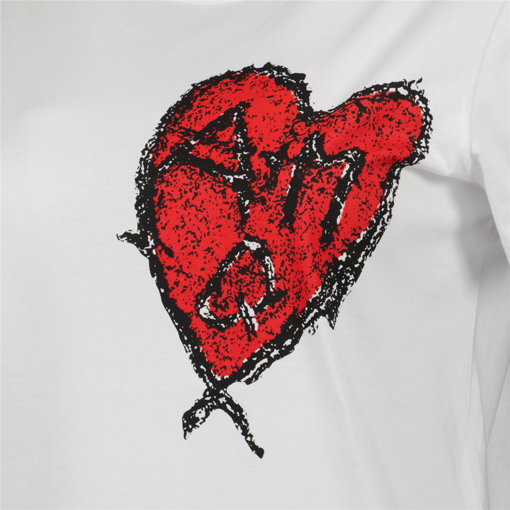 Sweatshirts T-shirt coeur Alexander McQueen Blanc Femme