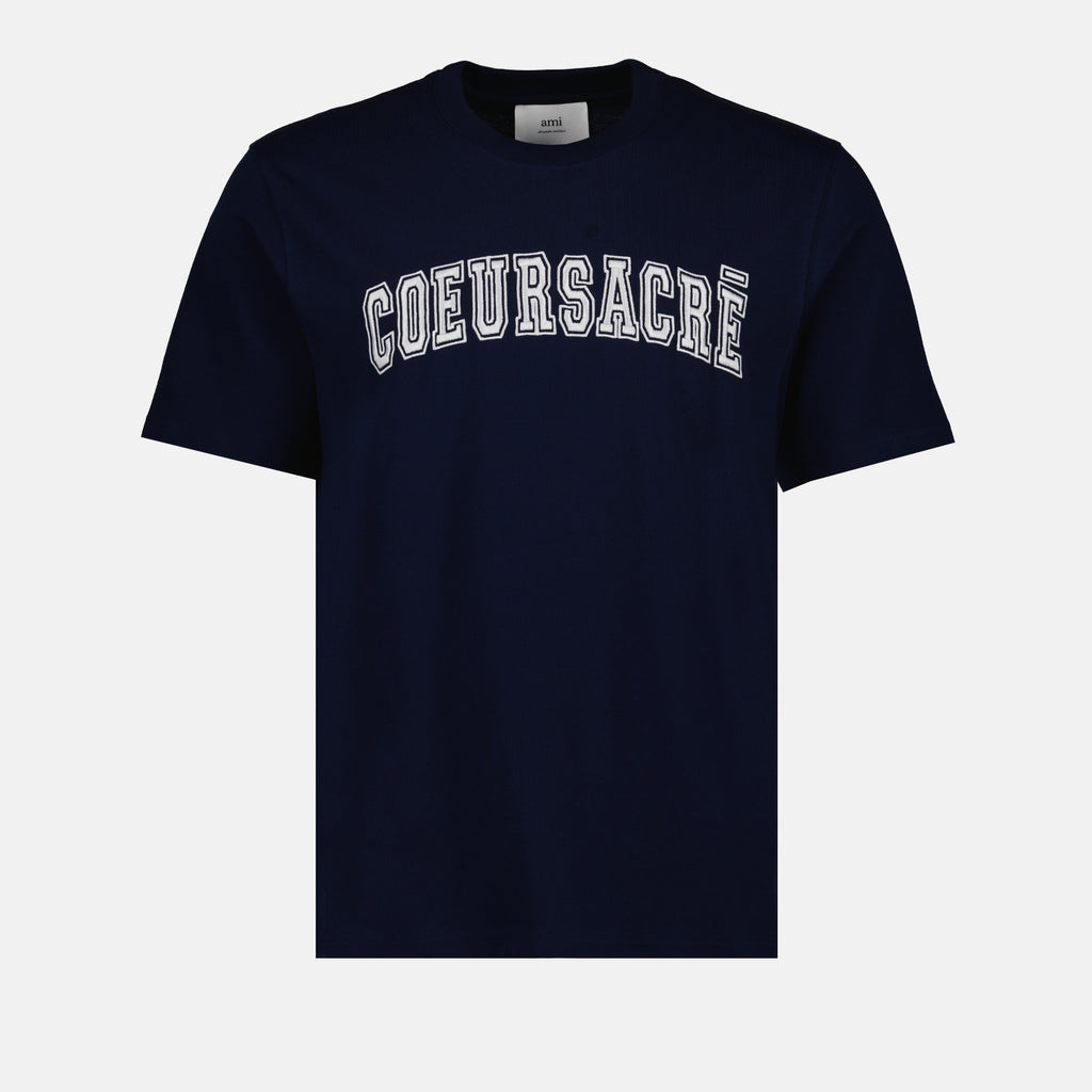 T-shirts T-shirt coeur sacré Ami PARIS Bleu Homme