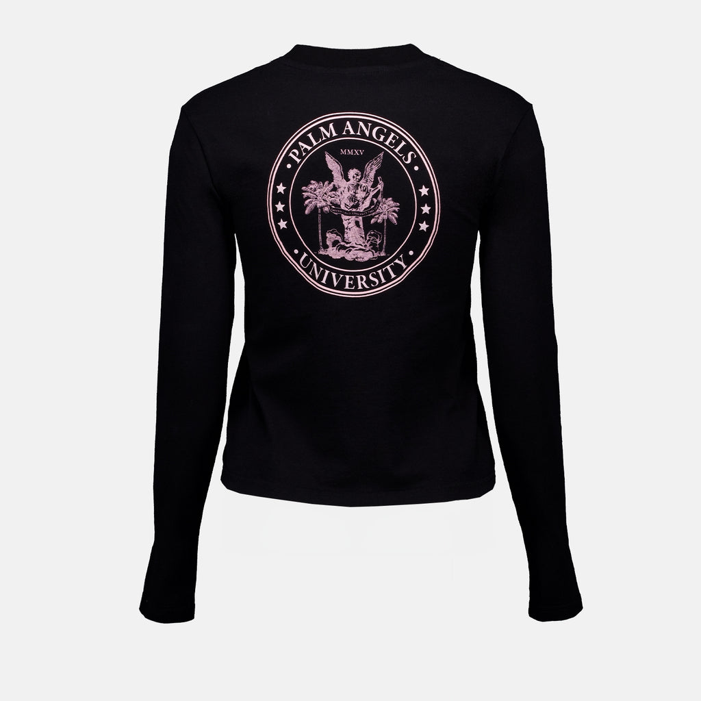 티셔츠 T-shirt college Palm Angels 검은색 Femme