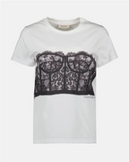 T-shirts T-shirt corset Alexander McQueen Blanc Femme