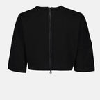 T shirt crop noir