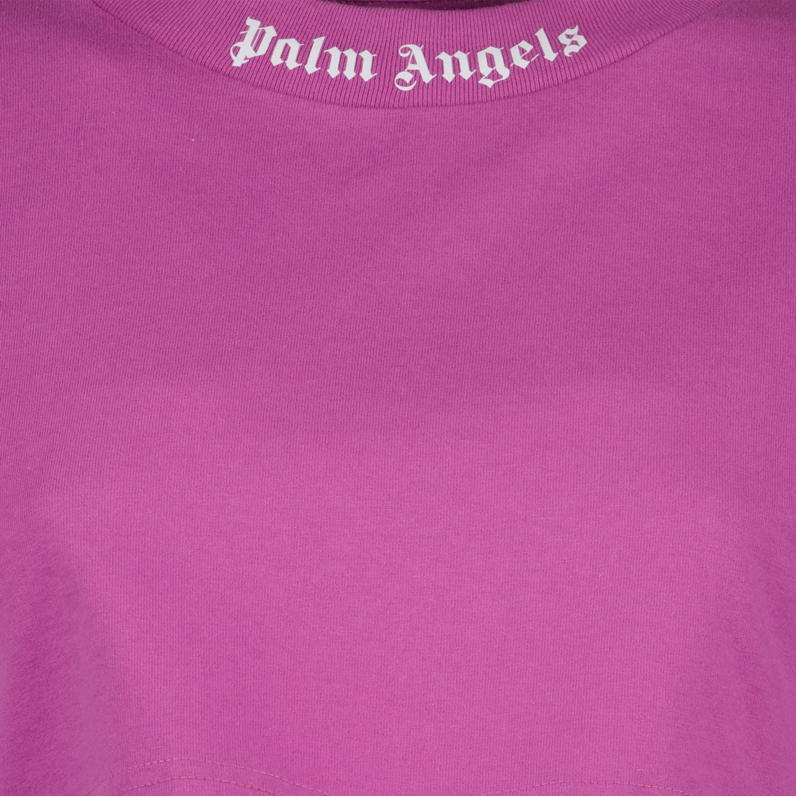 T-shirts T-shirt crop Palm Angels Violet Femme