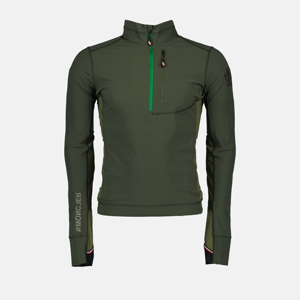 Camisetas T-shirt de sport Moncler Grenoble Verde Homme