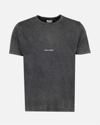 Camisetas T-shirt destroy Saint Laurent Gris Homme