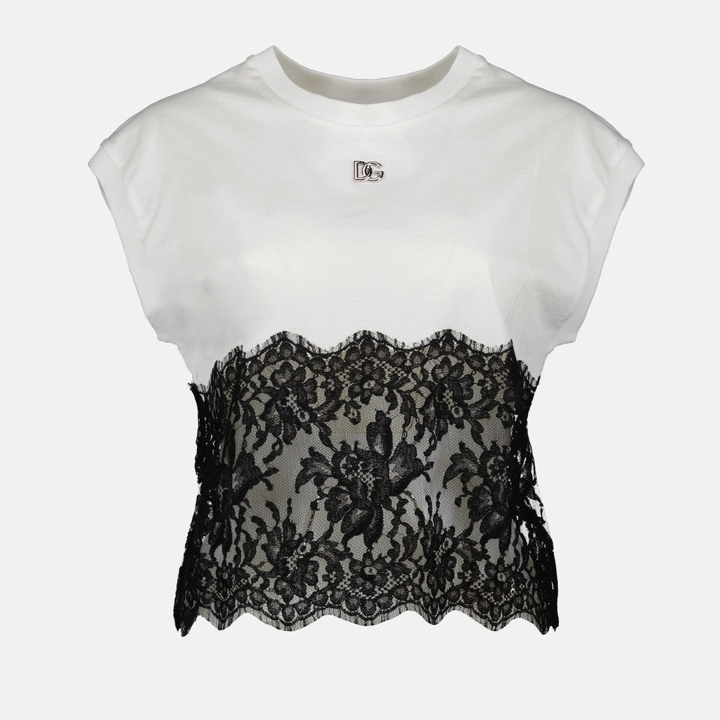 T-shirts T-shirt DG Dolce & Gabbana Blanc Femme