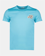 T-shirts T-shirt double logo Moncler Bleu Homme
