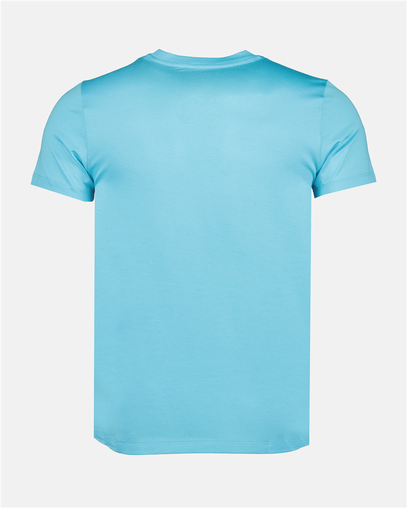 T-shirts T-shirt double logo Moncler Bleu Homme