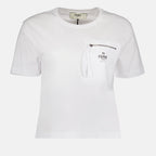 Camisetas T-shirt en jersey Fendi Branco Femme