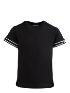의류 T-shirt à liseré Fendi 검은색 어린이들