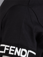 의류 T-shirt à liseré Fendi 검은색 어린이들
