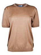 Felpe T-shirt en laine Prada Beige Femme