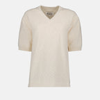 T-shirts T-shirt en maille Maison Margiela Blanc Femme