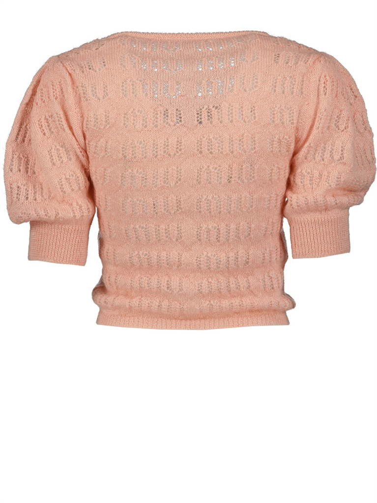Strickwaren T-shirt en mohair Miu Miu Rosa Femme