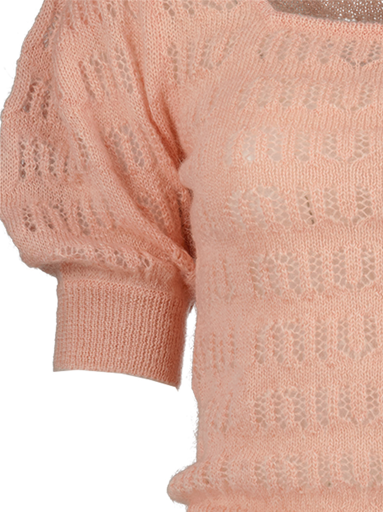 Strickwaren T-shirt en mohair Miu Miu Rosa Femme