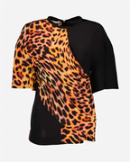 T-Shirts Seiden-T-Shirt Stella McCartney Schwarz Damen