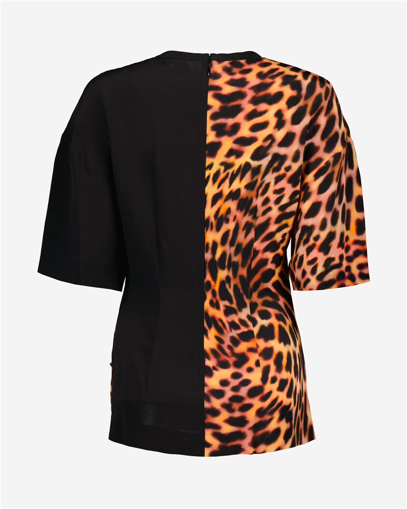 T-Shirts Seiden-T-Shirt Stella McCartney Schwarz Damen
