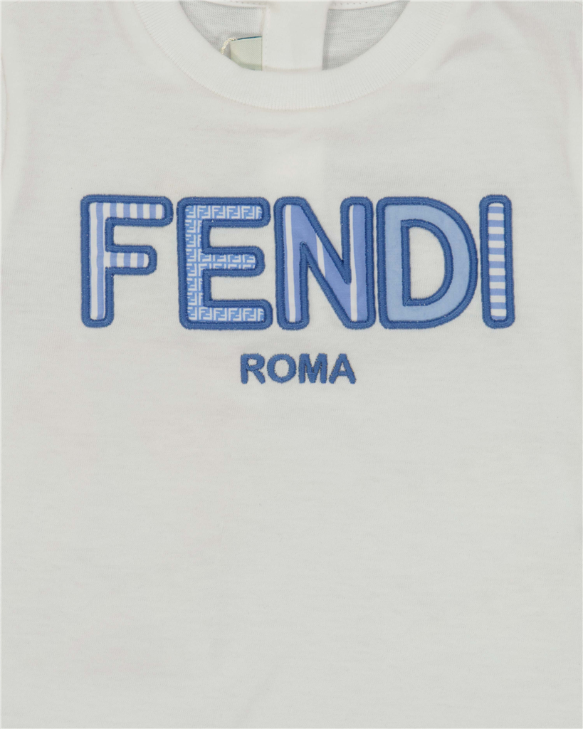 Vêtements T-shirt Fendi Roma Fendi Beige Enfants