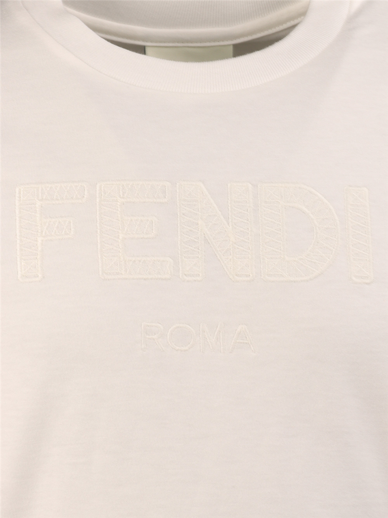 Vêtements T-shirt Fendi Roma Fendi Blanc Enfants