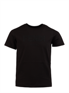 Bekleidung T-shirt à logo Fendi Schwarz Kinder