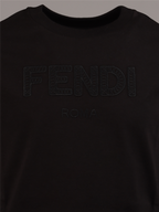 Bekleidung T-shirt à logo Fendi Schwarz Kinder