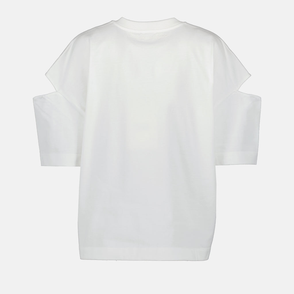 Tシャツ オーバーサイズ スプリット T シャツ Alexander McQueen 白 女性