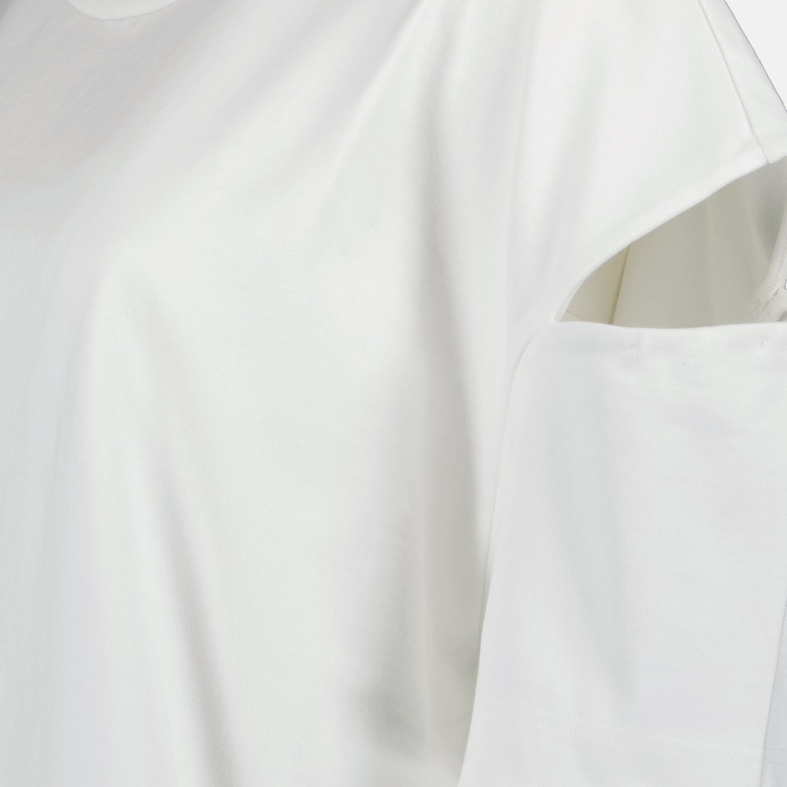 Tシャツ オーバーサイズ スプリット T シャツ Alexander McQueen 白 女性